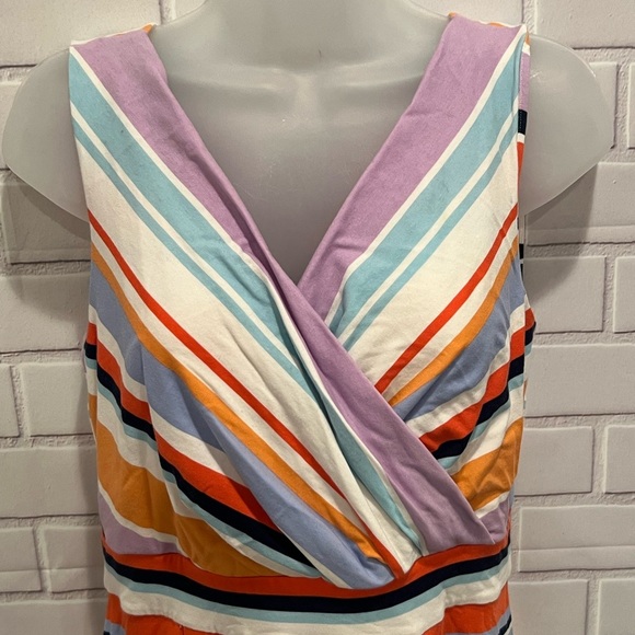 Lands' End Purple and Orange Sleeveless Sundress/size S - Picture 6 of 8